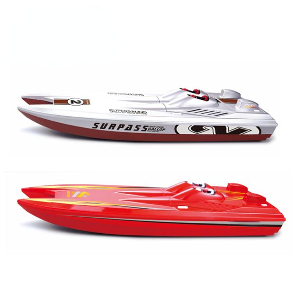 RC Speedboat Toys Children's Toys Electric Remote Boat água água ao ar livre Alta velocidade Speedboat Model Gift Toy