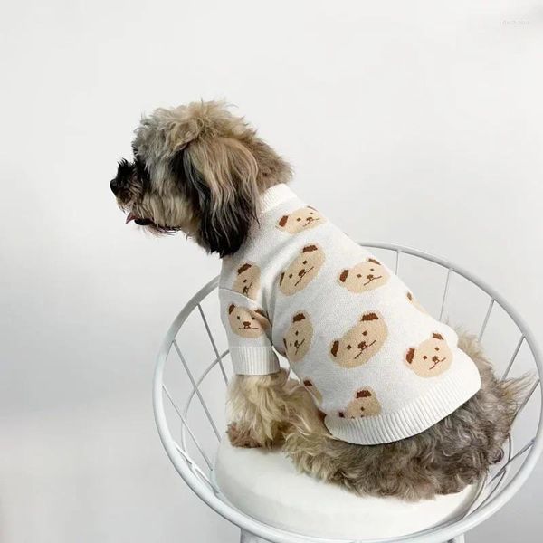 Abbigliamento per cani Abbigliamento per maglione a maglia per maglione piccolo per cani abbigliamento abiti per animali