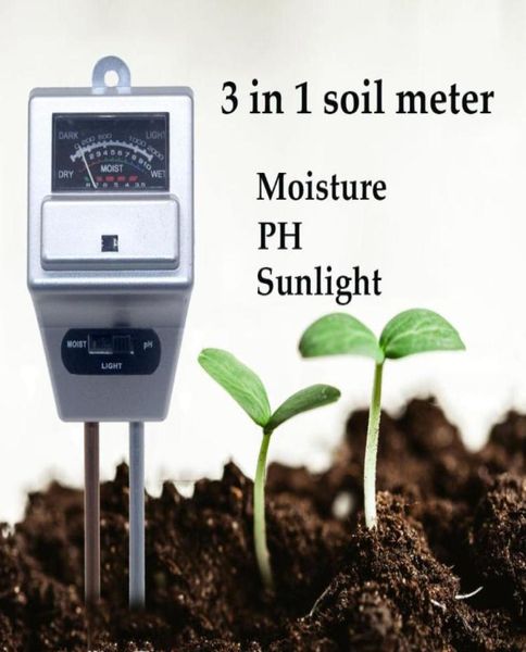 Метры 3 в 1 почвенная влажность pH -метра солнечный свет тестер.