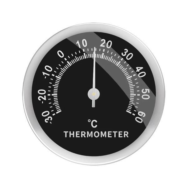 58mm Sıcaklık Gösterge Monitörü İç mekan dış termometre Yuvarlak Analog Sıcaklık Ölçer Ev Duvar Odası İnkübatör Tankı