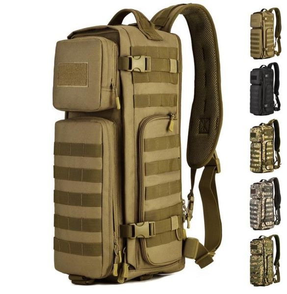 Многофункциональный грудный рюкзак мужски для одного плеча большие военные рюкзаки с перекрестным кузовом на улице