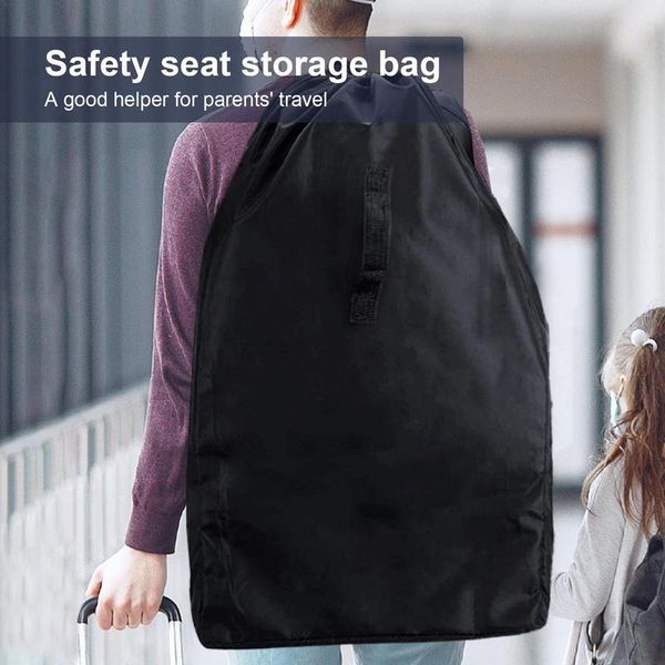 Borsa di viaggio per sedile di sicurezza per bambini portatile Copertura per polvere per auto bagagli pieghevole con spargimenti imbottiti regolabili per il viaggio