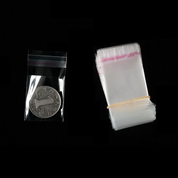 Saco de papel de vidro auto-adesivo transparente de 100pcs, sacola de embalagem de vedação automática para doces, biscoitos, brinquedos e presentes de festas