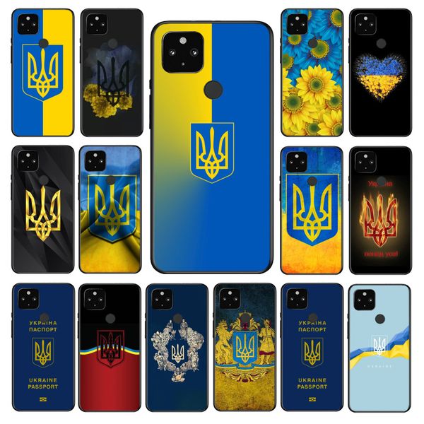 Custodia per telefono della bandiera ucraina per Google Pixel 8 7 Pro 7A 6A 6 Pro 5A 4A 3A PIXEL 4 XL PIXEL 5 6 4 3 3A XL