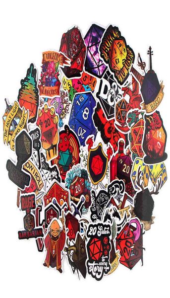 Наклейки с персонажами Cartoon 38 Dragon и Dungeon Suitcase Skateboard Naptop 4bje1783552