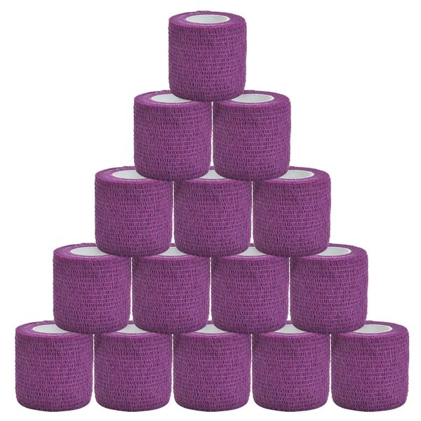 Purple Sports Elastic Tattoo Grip Verband Wraps Bänder Nicht gewohnt wasserdichte selbstklebende Fingerschutzzubehör 240408