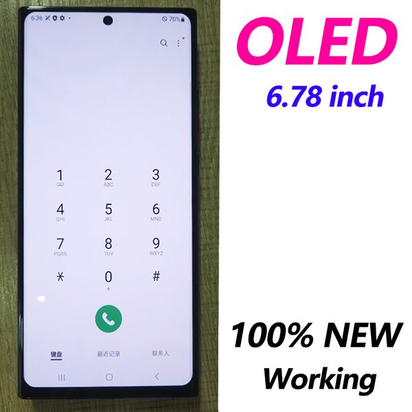 Amoled Note 20 Ultra -Display OLED für Samsung Galaxy Note 20 N980F N985 LCD -Touchsbildschirm Digitalisierer Reparaturteile Ersatz