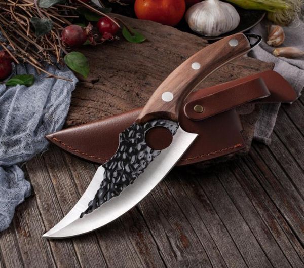 6039039 Cleaver Butcher Knife Aço inoxidável de aço forjado Facas de faca corpulantes Facas de cozinha Campo de cozinha Camping2764930