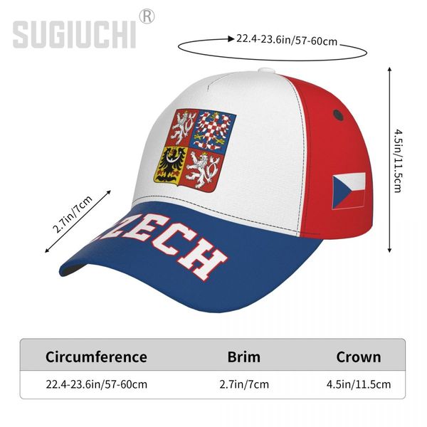 Unisex Tschechische Republik Flagge Tschechische Erwachsene Baseball Cap Patriotic Hut für Baseball -Fußballfans Männer Frauen