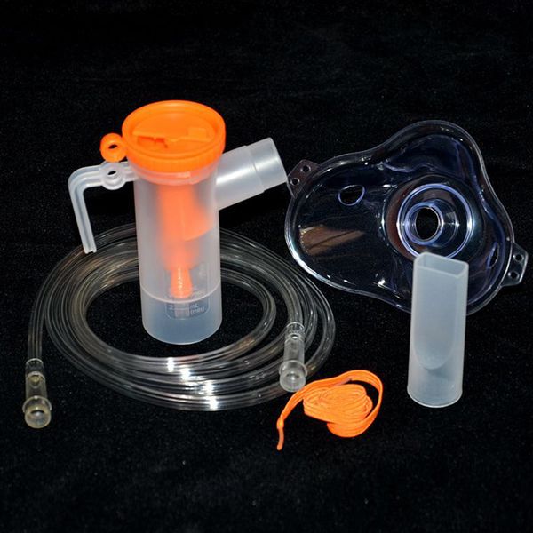 Medizinischer Inhalator Set Haushaltskompressor Nebulizer Tasse Mundstücke Erwachsene Kindermaskenzubehör