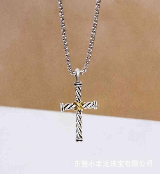 Collana Dy Cross Men Women Designer di lusso X Filo Pendant Fashion Linea Retro Wear Collabo