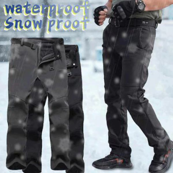 Animali I pantaloni da sciogeni avvolgibili impermeabili snowboard pantaloni da esterno traspiranti che monta il lussureggiante per i pantaloni di calore inverno