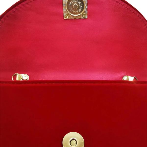 Süet debriyaj çantası ile inci vintage kırmızı kutu şekli üst tutamak küçük marka lüks kadın çanta düğün partisi tasarımcısı el çantası
