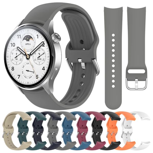 22 mm gebogenes Endriemen für Xiaomi Uhr S1 Pro/Active/Mi Uhren -Silikonband für Huawei Uhr 3 Pro New/GT 2 46mm/Amazfit GTR 4 3