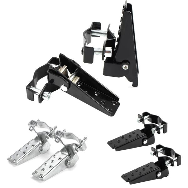 2pcs Motosiklet Katlanabilir Ayak Döner Bisiklet Çelik Katlanır Ayak Pedal Çatal Ayak Adım Peg Chrome MTB Bisiklet Ayak Tereleri Aksesuarlar