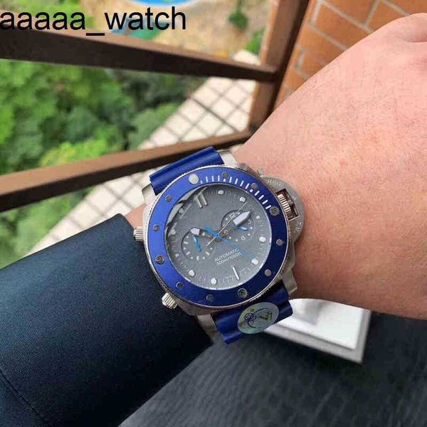 Assista Panerass Moda de alta qualidade Luxo Super 47mm Metal Rotário de cerâmica rotativa Ring Rubber Band Smart 6FRC