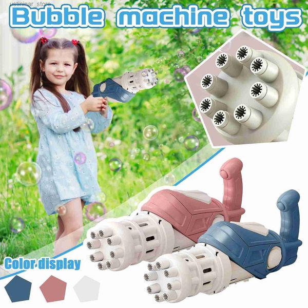 Sabbia gioca d'acqua divertimento bubble per bambini giocattoli elettrici soap bolles macchina per matrimoni esterna giocattolo per bambini regali di compleanno giocattoli per bambini regali 1pcs l47