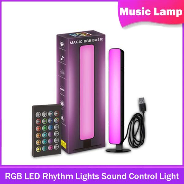 Gadgets RGB LED LED LIGHI RHYTHM SONO CONTROLLA DI CONTROLLO MUSICA RITHM AMBIENT PALLUP LAMP APP CONTROLLA LIGHT PER DECORE DESKTOP COMPUTER