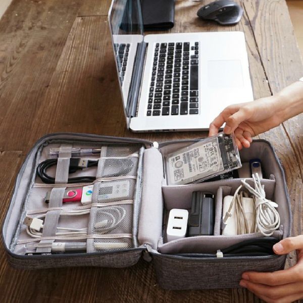 Organizador de gadgets USB digital portátil Catationic Data Storage Storage Bag Travel Travel Bolsa de cosméticos portátil bolsa digital