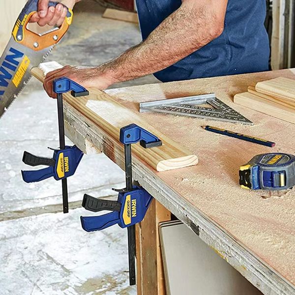6 -Zoll -Holz arbeiten F -Klemmclip Schnelle Ratschenklamme Heavy Duty Holzbearbeitungsstangenklemme Kit DIY Carpentry Handwerkzeug Gadget