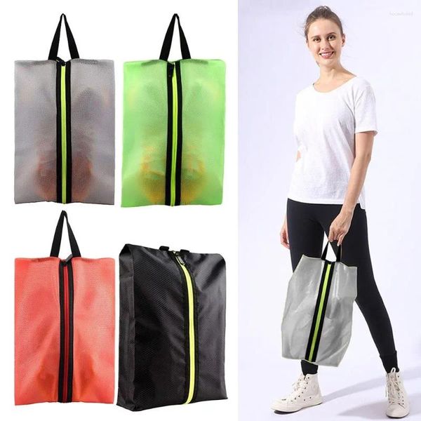 Bolsas de armazenamento Tanete de viagem transparente com zíper à prova d'água à prova d'água da capa portátil do organizador doméstico