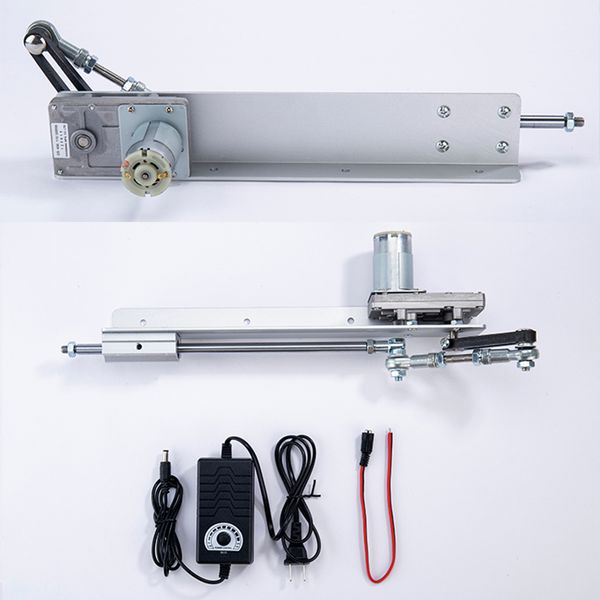 Ciclo alternativo Motore lineare fai-da-te DC 12V/24V Attuatore lineare Scate da 30-150 mm Telescopico regolabile con cambio con controller di velocità