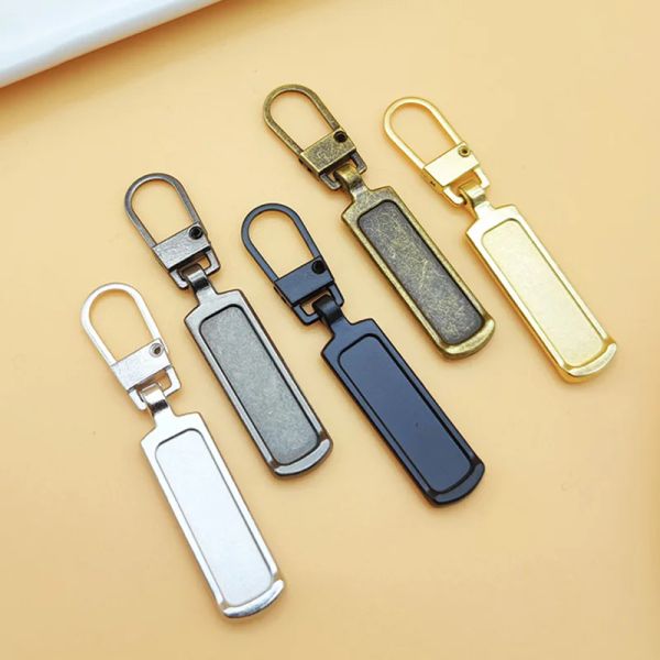 5pc Zipper Slider Puller Instant Zipper Reparo Kit Substituição para Broken Fivele Travel Bag São mala Diy Cabeça Diy Costura