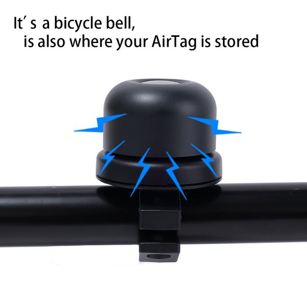 Apple Airtag Bisiklet Montajı GPS Tracker için Bisiklet Bell Bisiklet Çan Altında Gizli Hava Tag Anti-Hırsızlık Tutucu Kılıf