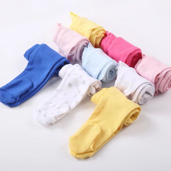 Hose 100% Baumwolle Baby Leggings Fußhose Baby Unterwäsche Junge und Mädchen Pyjama Kinder Strumpfhosen 024 Monate Mädchenhose Frühlingshosen