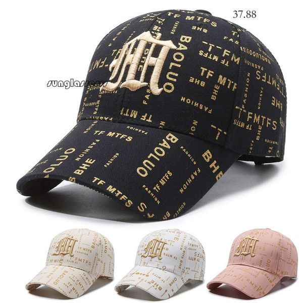 Дизайнерская шляпа для мужчин Женщины весна и осенью корейское издание в Instagram Baseball Полный печатный отдых.