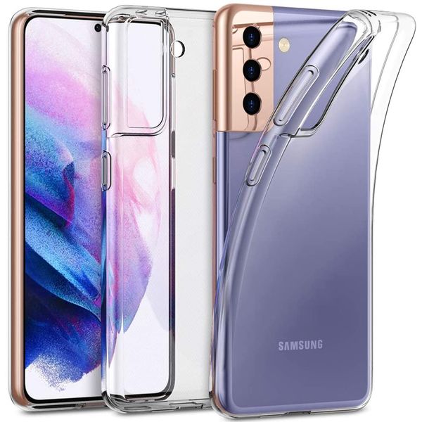 Clear Crystal Silicon Phone Hülle für Samsung Galaxy S20 Fe S21 S22 S23 S10 S8 S9 Note 10 plus 9 8 20 Ultra -Dünnabdeckungskoffer