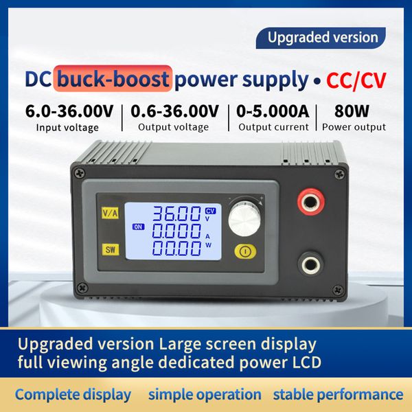 35W 80W DC CNC Buck Boost Dönüştürücü 5-30V 6-36V Ayarlanabilir Düzenlenmiş Güç Kaynağı Giriş Sabit Voltaj Güneş Şarj Modülü