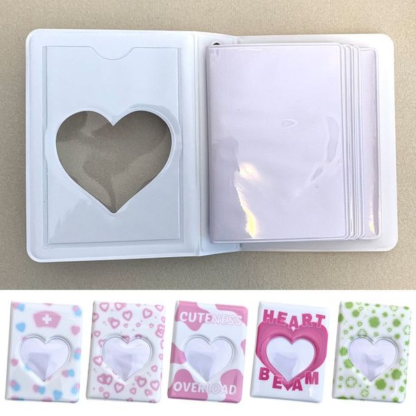 Hollow Love Heart Photocard Holder Card Nome Binder Card Card Card Card Holdipt Storage Holder Photo Foto Album Craft Crafts