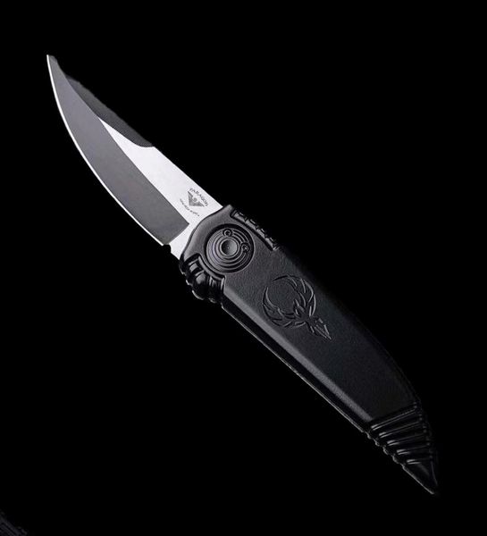 Asheville Steel Paragon Phoenix Coltello Nero 38Quot Twotone Satin De Blade Aeronautica Aeronautica Handle9850322