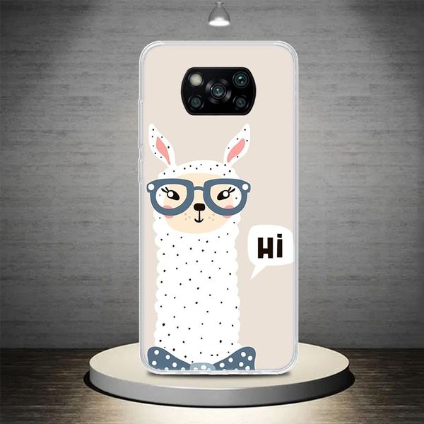 Lama Llama Alpacas Cope Cover Cover для Xiaomi Poco x3 NFC X4 GT X5 Pro M5S M3 M4 M2 F3 F2 F1 Примечание 10 A3 A2 Lite Soft Coque Coque