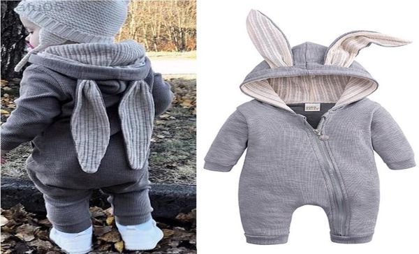 Baby Rabbit Rompers für Mädchen Herbst Winter Winter Kleidung Jumpsuit Halloween Kostüm Neugeborene Jungen Kleidung L2208089920577