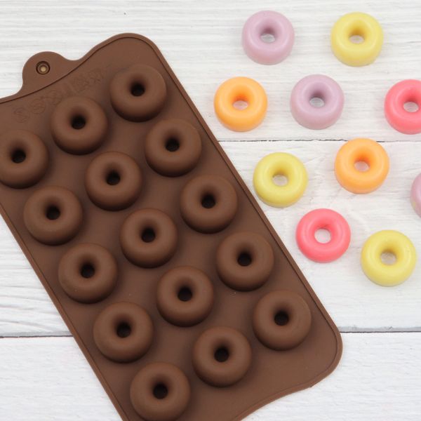 Mini Donut Silikonformen für gummiary Süßigkeiten Obstschleife