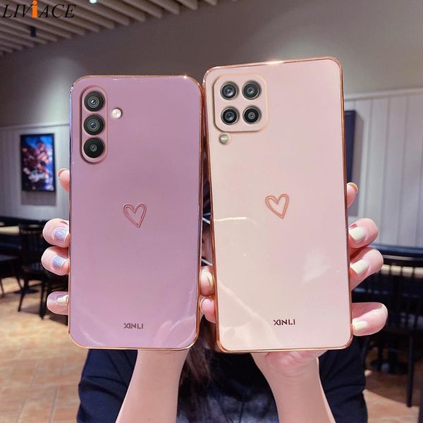 Love Heart Phone Case per Samsung Galaxy A34 A54 5G A21S A20S A03 A02 A10 A10S A11 A12 A13 A14 A750 A23 A01 A02 A03 A04 Copertina