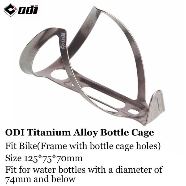 Odi Fahrrad Wasserflasche Halter Titan Alloy Road Mountainbike Wasserflasche Käfig Langlebiger Ultraleichte Cycling Cup Rack