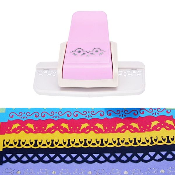 S Blumendesign Präge Punch Fancy Border Punch Decorative Border DIY Scrapbooking Paper Cutter handgefertigtes Kantengerät