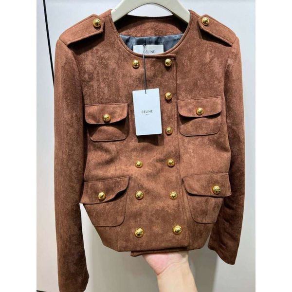 Jackets masculinos CE23 outono/inverno Double Buckle Buckle Coat Bishge Design Triunfal Arch Gold Sweet Cool