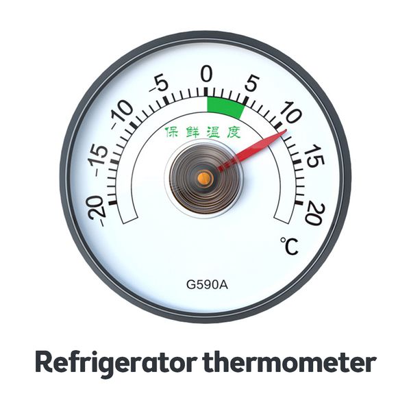 Alta precisão Auto-adesivo Mini termômetro de carros Gréfilos de refrigerador de 50 mm Tipo de dialte de temperatura Medidor de temperatura Medidor
