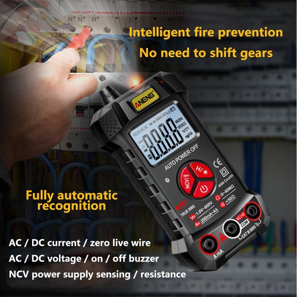 M167 Mini Digital Multimeter Profesional AC/DC Electrical Instruments Tester 4000 Counts Auto Drape Meter MultiMetro Tool