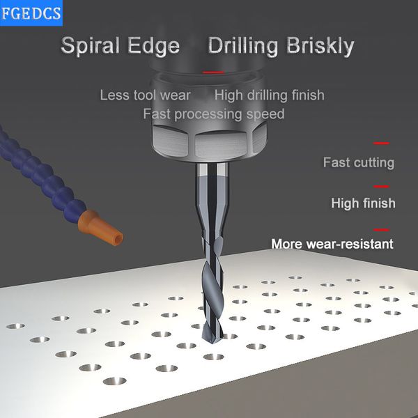 Katı Karbür Matkap 0.4 ila 1.66mm Mikro Mini Bitler CNC Metal Delik İşleme Araçları Alüminyum Çelik Twist Matkap Bitleri D4mm Saf