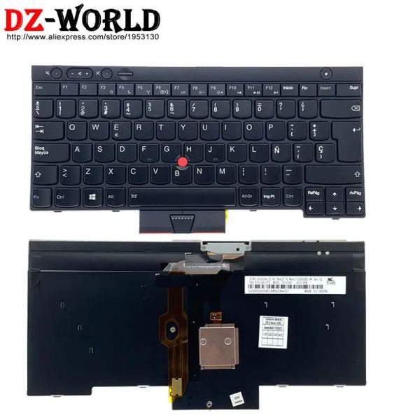 Клавиатуры спа -салон испанская подсветка клавиатура для Lenovo ThinkPad T430 T430S T530 W530 X230 ТАКТЕР I НАПТИНА 04X1250 04X1363 04Y0649 04Y0538