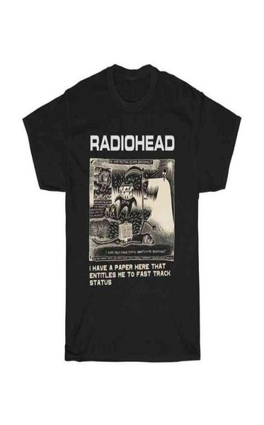 Radiohead T -Shirt Männer Mode Sommer Baumwolle T -Shirts Kinder Hip Hop Tops Arctic Monkeys Tees Frauen Tops Ro Boy Camisetas Hombre T2201911012