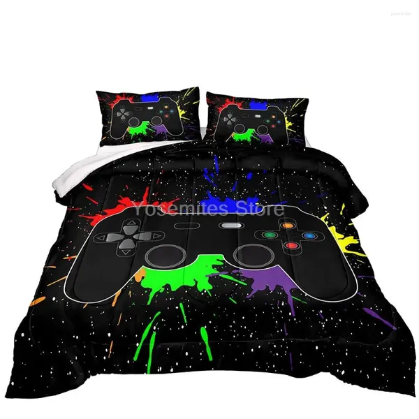 Bedding sets Gaming Gaming Consold for Boys Teen Game Contoller Define Kids Down Alternative durante toda a temporada Gamer Home De De