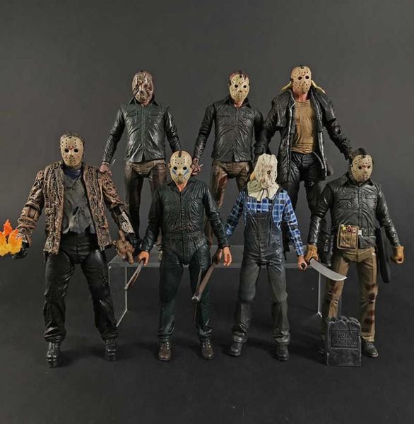 Anime manga neca Freddy vs Jason Voorhees Ação Coleção de brinquedos Figura Presente T2210251312104