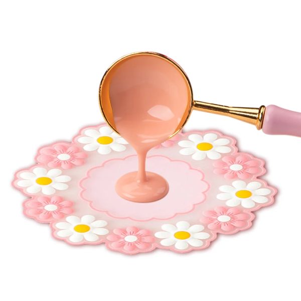 3D Flower Silicone Pad cera in cera per cera per cera in silicone strumento per guarnizione cera per cera per cera per cera vintage cera per cera per cera fusa