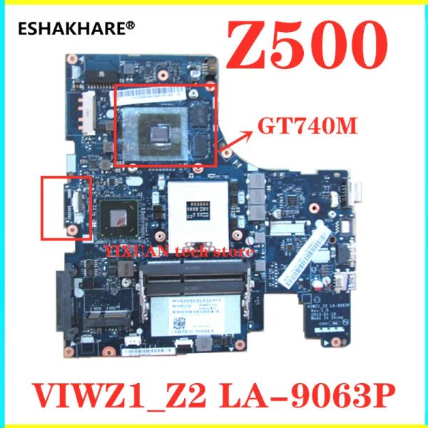 Motherboard LA9063p für Lenovo Z500 Laptop Motherboard VIWZ1Z2 LA9063P Z500 mit GT740M Grafikkarte PM Kurzpm Motherboard